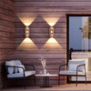 Moderna decoración Exterior de montaje impermeable al aire libre de lujo para la habitación del hogar, dormitorio, Hotel, candelabro de luz Led, lámpara de pared montada en la pared