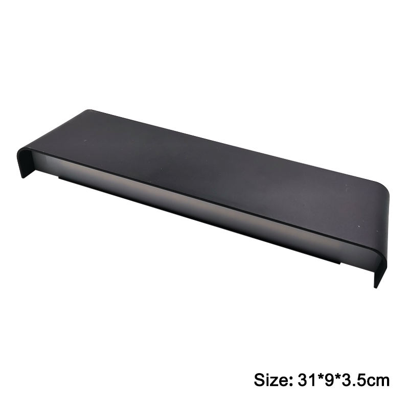 6W 12W 14W Rectángulo Led Iluminación de pared Blanco y negro Shell Led Sconce Luz Interior Led Tiras de luz Interior