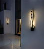 16W Decoración de la casa moderna Forma de onda Aluminio Arriba Abajo Lámpara de pared LED Luz de pared LED para interiores Luz de guirnalda de vacaciones