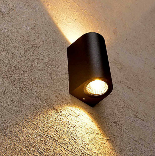 China Fabricación Hogar Exterior 3000-6000k 6W Decoración interior Led Luz de pared Exterior 15 * 8 * 6.8 CM Arriba y abajo