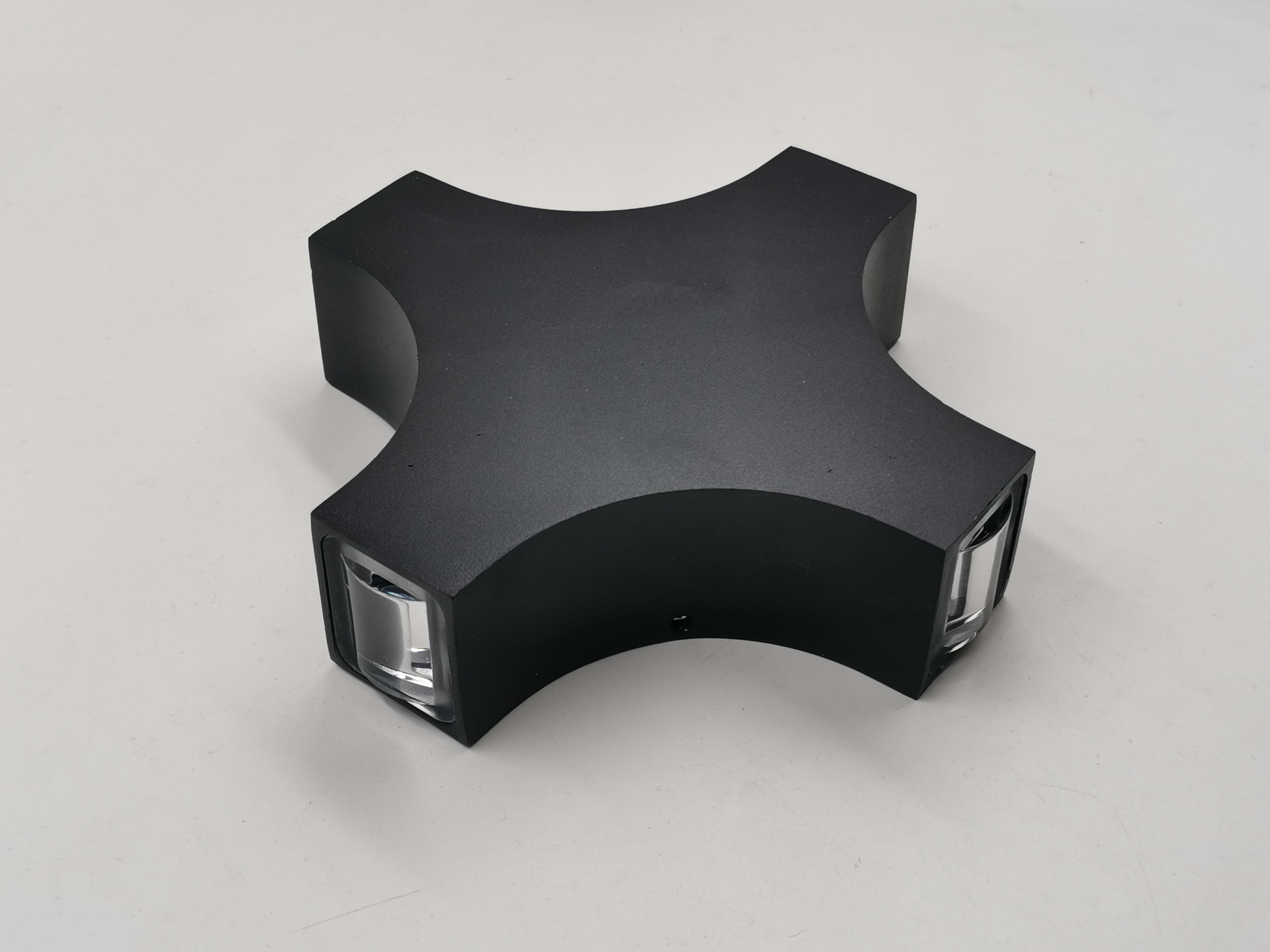 Nueva lámpara de pared exterior LED 12W Cross Star 4 iluminación lateral impermeable IP65 para decoración de jardín