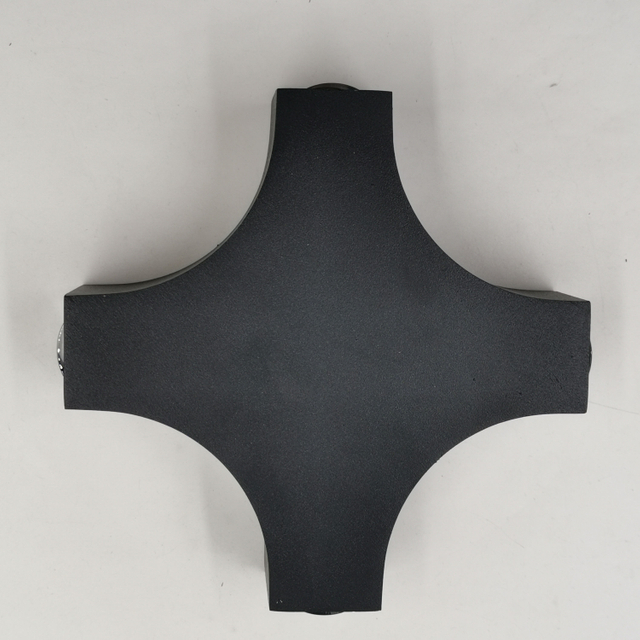 Nueva lámpara de pared exterior LED 12W Cross Star 4 iluminación lateral impermeable IP65 para decoración de jardín