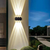 Lámpara de pared Led para porche, exterior, interior, luz de pared hacia arriba y abajo para el hogar, escalera, dormitorio, lámpara para puerta de noche, iluminación para pasillo, luz de marca