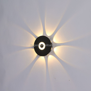 6W 8W IP65 forma de hongo 360 grados luz de pared led para decoración al aire libre iluminar lámpara de pared impermeable montada en la pared