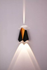 Luz de pared de porche moderna, candelabro de aluminio para interiores, iluminación Interior, lámpara de pared de arriba y abajo, luz de pared Led de jardín impermeable para exteriores