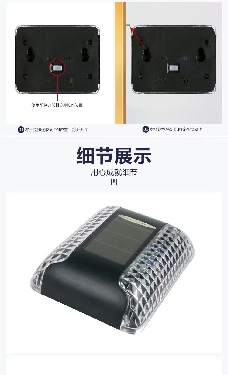 Luz LED impermeable para exteriores de aluminio para jardín, luz para suelo, camino de entrada con energía Solar, poste para jardín, marcador de calle, muelle, luz de cubierta