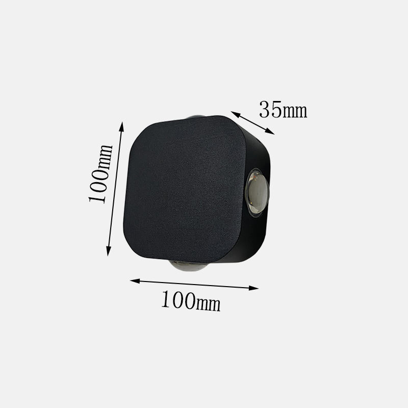 Lámpara de pared LED impermeable para exteriores IP65 4W Aplique de pared de aluminio Lámpara de pared LED para jardín