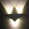La mejor venta de lámpara de pared triangular led creativa moderna 3W 9W para iluminación interior