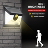 1000lm IP65 impermeable hogar led luz solar PIR sensor de movimiento exterior seguridad solar pared luz LED Solar jardín luz