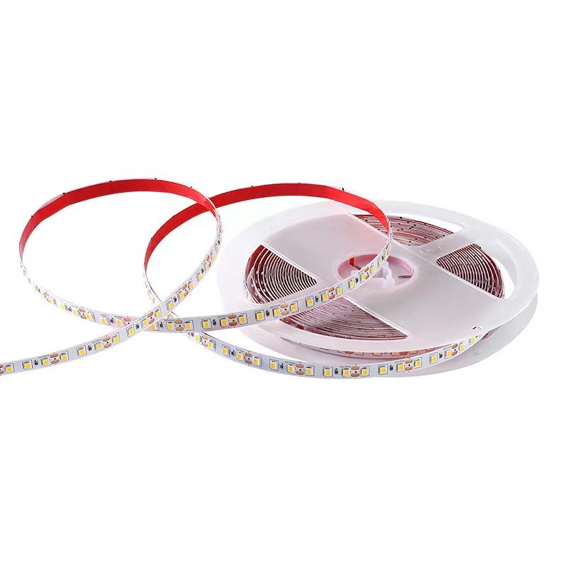 Luz COB con tira de luz suave autoadhesiva de baja presión de 12V 24V, tira de luz de agua de dos colores led mágica flexible de 2835 líneas
