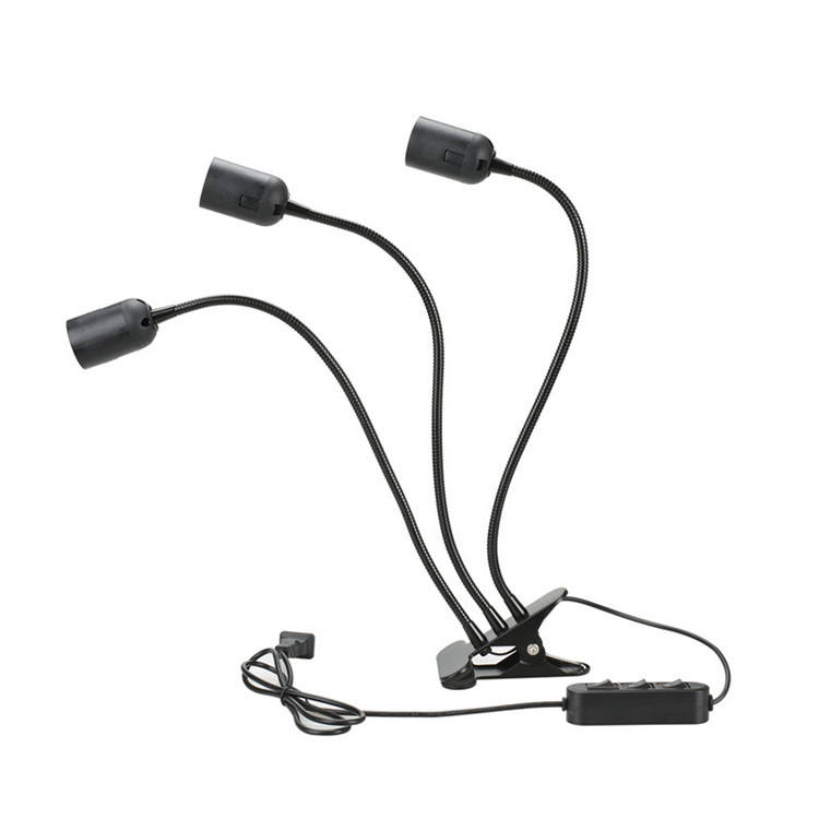 Bombilla de lámpara de clip LED transfronteriza Cabeza única Cabeza doble Soporte de lámpara de clip de tres cabezas E27 Soporte de lámpara universal con clip