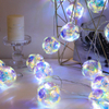 Luz de decoración de Navidad LED, guirnalda de decoración de habitación de Año Nuevo, adornos de vacaciones, decoración de jardín al aire libre, lámpara de cadena, luces de Papá Noel