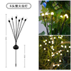 lámpara solar al aire libre luces solares de pared al aire libre luces de pared solares Vacaciones de Navidad Parque al aire libre Resort Decoración Tela Led luz de decoración de patio de navidad