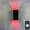 Lámpara de pared RGBW de 9W, lámpara LED regulable que cambia de Color, iluminación ambiental IP65 para cabecera, candelabro de pared, aplicación Tuya, Control WIFI, decoración interior para fiestas