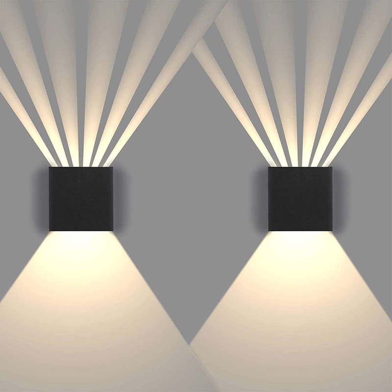 Lámpara LED de pared de 6W, lámpara de pared para jardín IP65, lámpara impermeable para exteriores, accesorio de decoración para el hogar, iluminación para pasillo, luz para pasillo
