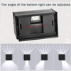 Lámparas de pared LED IP65 impermeables para exteriores/interiores, iluminación para escaleras, A85-265V, luz de arriba hacia abajo para jardín, pared de salón, decoración de la habitación del hogar