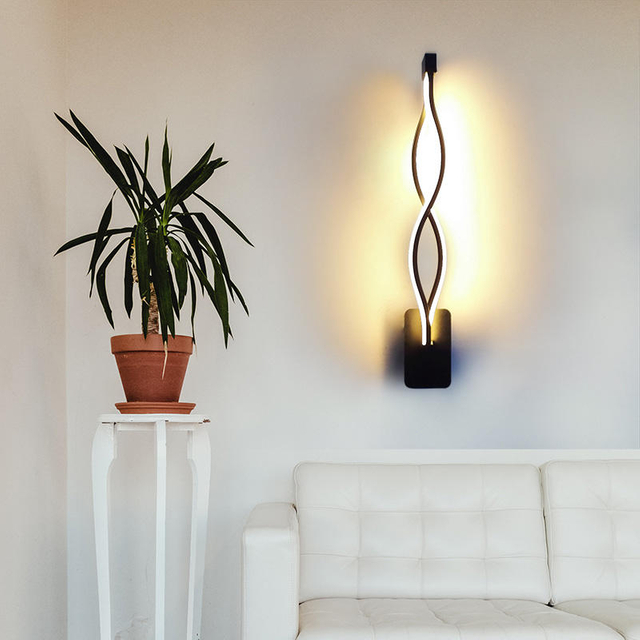 24W 2.4G oscurecimiento continuo luces de pared ajustadas con control remoto lámpara de escaleras iluminación de pasillo lámpara de pared interior