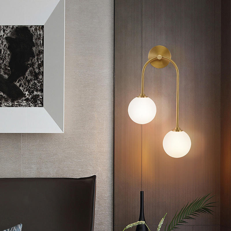 Lámpara de pared nórdica moderna de 8W, resistente al agua, Ip65, Led de aluminio para exteriores, luz de pared hacia arriba y hacia abajo para jardín, Hotel, cristal de cuerpo blanco luminoso