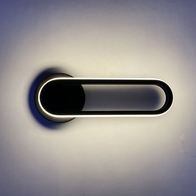 Lámpara de pared de dormitorio de 12W, lámpara decorativa de luz de escalera, accesorio de luces de pared Led para sala de estar interior