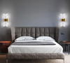 Lámpara de pared acrílica moderna minimalista para sala de estar, dormitorio, cabecera, pasillo, Fondo, luz de pared, iluminación interior, soporte de luz