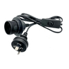 Portalámparas Cable E27 Base Bombilla Zócalo Colgante Luz Tela Metal Personalizado PVC Interruptor Estilo Cable Enchufe Plástico Dimmer Tornillo 