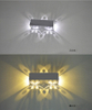 Lámpara de aluminio de alta calidad, luz de pared de 6W para interiores, luces de pared de mariposa de 2W con control remoto, luz de noche led, pared de cabecera 