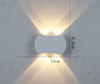 4W minimalista moderno al aire libre interior Hotel pasillo puerta patio escalera porche LED impermeable Luna lámpara de pared