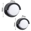 9W al aire libre Tuya Wifi LED lámparas de pared inteligentes cubo RGB aplicación regulable Sconce impermeable jardín Alexa Google Home pared luz AC85-265V