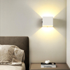 Lámpara de pared con carga LED, cabecera de dormitorio, dormitorio con sensor humano, USB, sin cableado, sin perforación, pasillo, luz nocturna pequeña