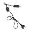 EE. UU., AU, Reino Unido, UE a E14 E27, cable de alimentación, Base de tornillo, portalámparas, cabezal de luz colgante LED con Cable de extensión de interruptor 303, enchufe de bombilla de 1,8 m
