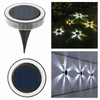 Luz LED de disco de energía Solar para jardín al aire libre, luz Solar subterránea, foco de luz para cubierta, lámpara Led Solar enterrada, decoración de jardín
