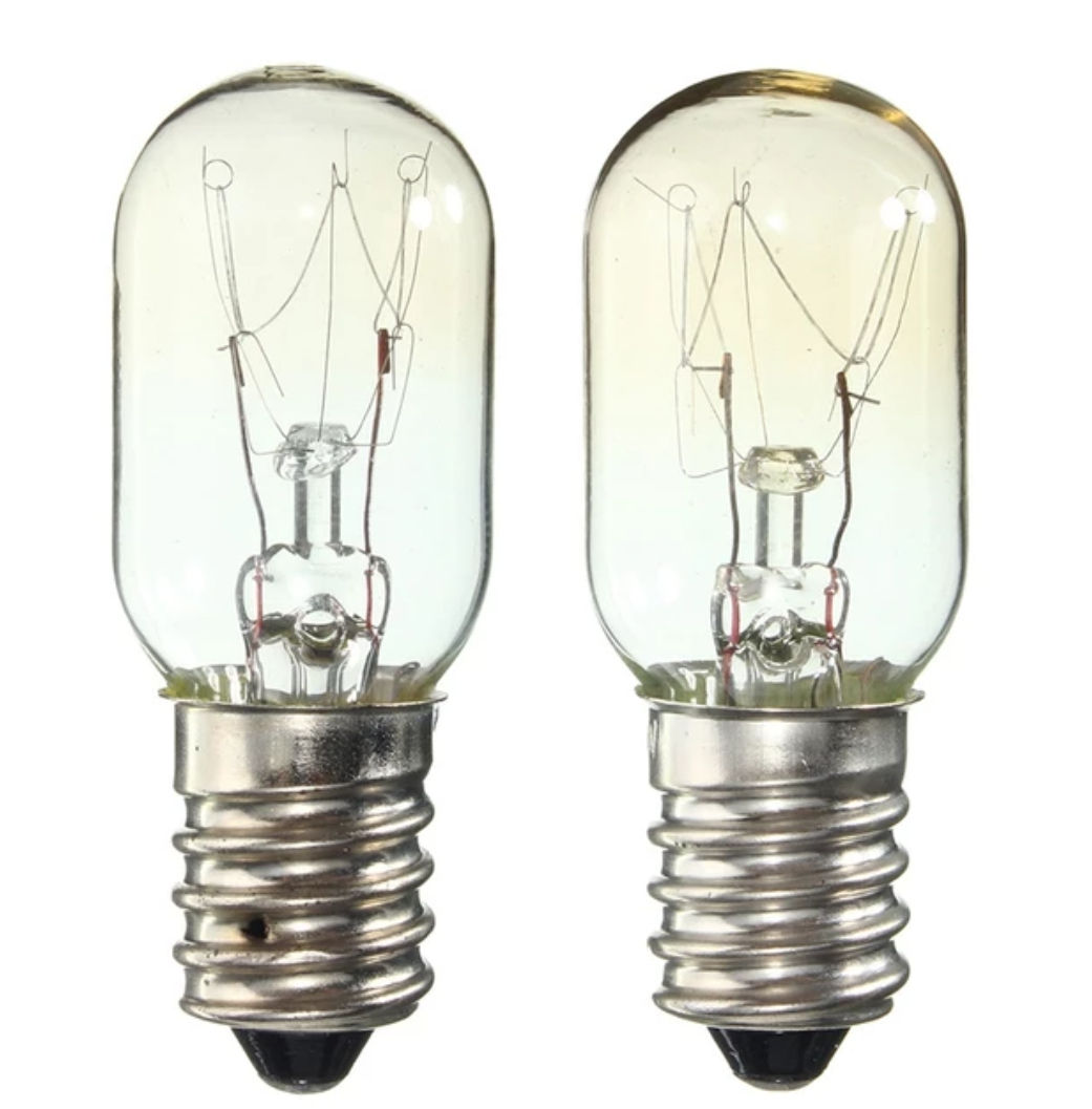 Bombilla Edison AC220 230V E14 SES 15W 25W, bombilla de luz para nevera, bombillas de lámpara de filamento de tungsteno, foco de techo blanco cálido