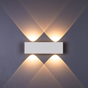 Moderna lámpara de pared LED para interiores, lámpara de noche, sala de estar, iluminación del hogar, pasillo, decoración, luz de aluminio, AC85-265V