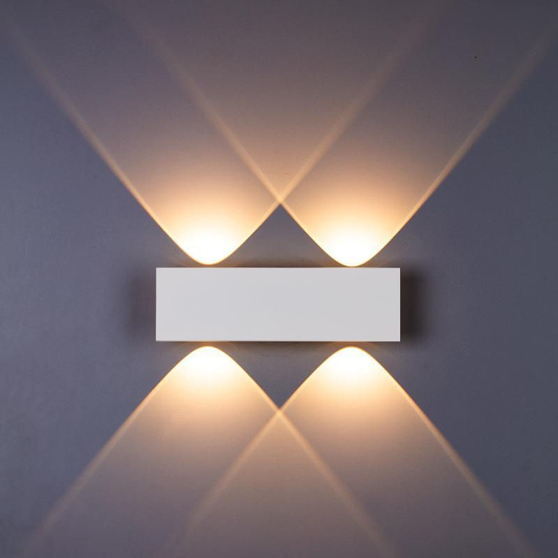 Moderna lámpara de pared LED para interiores, lámpara de noche, sala de estar, iluminación del hogar, pasillo, decoración, luz de aluminio, AC85-265V