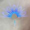 Lámpara de proyección de pavo real creativa, toque remoto, RGB, fondo Led colorido, luz nocturna, luz de pared de animales, decoración del hogar para dormitorio