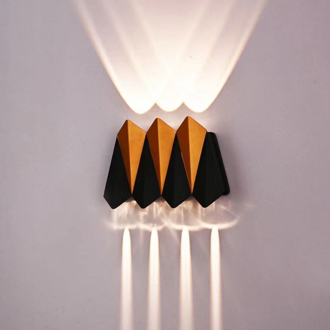 Luminaria de estilo nórdico, resistente al agua, para jardín, 12W, LED, lámpara de pared, luz nocturna, decorar para iluminación exterior, fondo de sofá