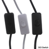 Enchufe AU EU US de 1,8 m, Cable de alimentación E27, Base de portalámparas de diente completo con Cable de interruptor 303 para bombilla LED colgante