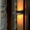 Luz LED para porche impermeable al aire libre 6W 12W lámpara de pared de aluminio negro jardín patio pasillo balcón aplique luz AC110V/220V
