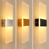 Luz de pared acrílica LED minimalista directa de fábrica para iluminación de habitaciones de hotel con precios luces led estéticas