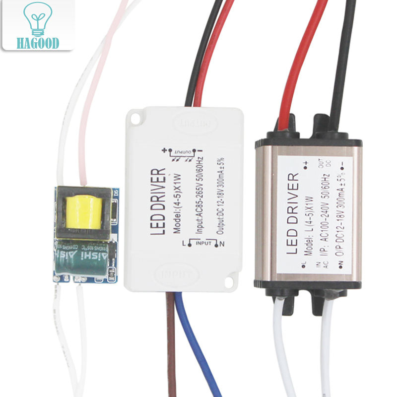 Transformador de luz LED de 4-5W, adaptador de fuente de alimentación, entrada AC85 - 265V DC12-18V, corriente constante 300mA para tira LED 5050/3528