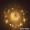 Fuegos artificiales al aire libre alambre de cobre LED cadena 100leds impermeable Navidad hadas luz colgante decoración luces alimentadas por batería