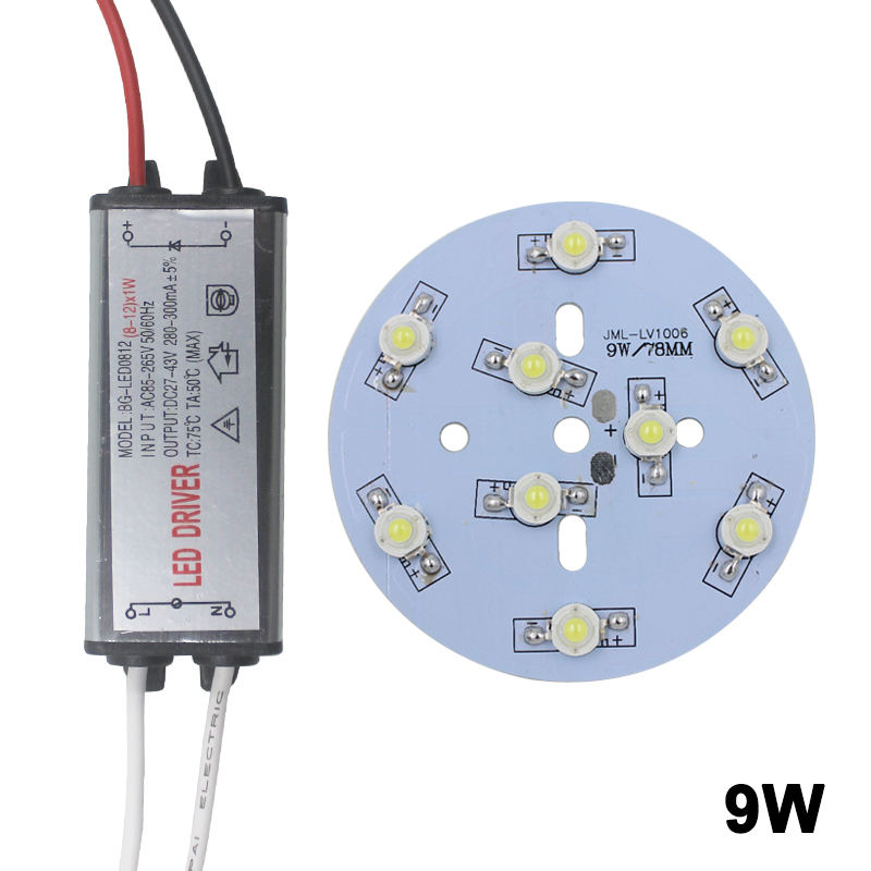 Lámpara de bombilla de alta potencia de 3W con transformador de iluminación de controlador de adaptador de controlador LED 280-300mA