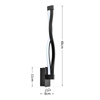 Apliques de pared LED de 16W para interior de casa, luces de pared de atenuación continua de 24W y 2,4G con control remoto, lámpara de pasillo para escaleras, iluminación