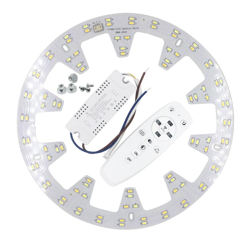 Candelabro de techo inteligente de 2,4G LED 5730 SMD Chip superficie de fuente de luz de repuesto con Control remoto para sala de estar cocina