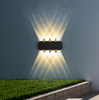 Moderna lámpara de pared LED de 4W para exteriores, resistente al agua, IP65, de aluminio, luz de pared hacia arriba y hacia abajo, aplique de decoración para porche de jardín, luz de 110V y 220V