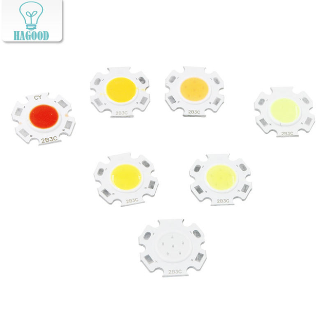 3W COB LED Chip 11mm Plum Blossom Forma LED Lámpara Bombilla para proyector Luz de techo