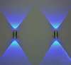 Lámpara de pared interior para sala de estar de alta potencia 6W de aluminio AC85-265V lámpara de pared de decoración Led para el hogar sala de lectura arriba y abajo luz de pared Led