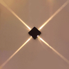 Lámpara de pared de estrella cruzada Led cuadrada de 4 W de alta calidad, aplique de iluminación para interiores, luz de truco con precio de fábrica