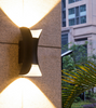 Nueva lámpara de pared impermeable para exteriores IP65 10W 12W luz de pared LED para jardín nórdico moderno accesorios brillantes decorar arte restaurante