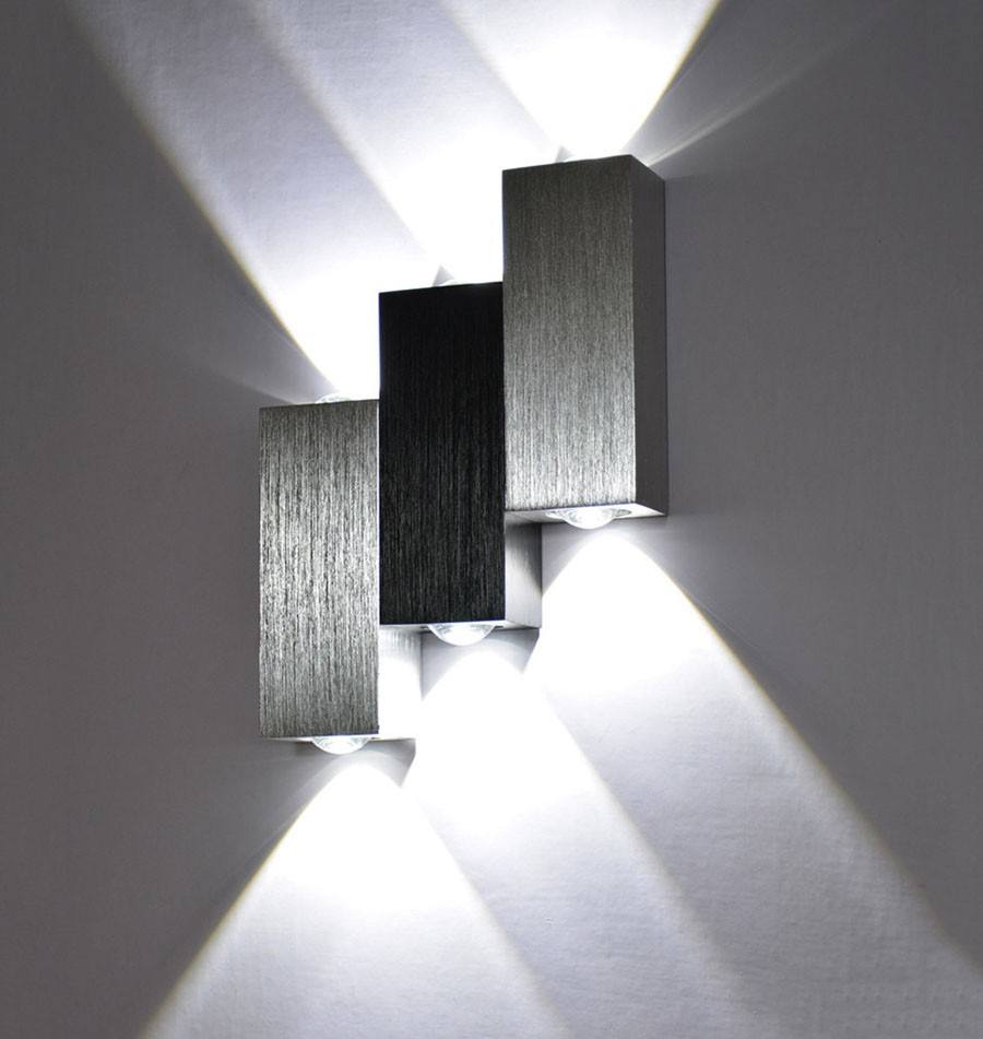 Lámpara de pared LED Arriba y abajo Escalera Aplique de pared Suministro de fábrica 6W Luces de pared interiores de aluminio Fabricación ILUMINACIÓN decorativa